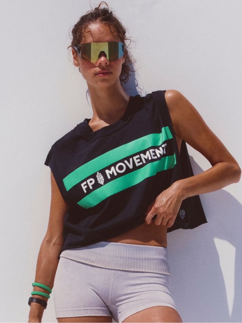 NWT Free People x FP Movement Inspire Logo Muscle Tank Top